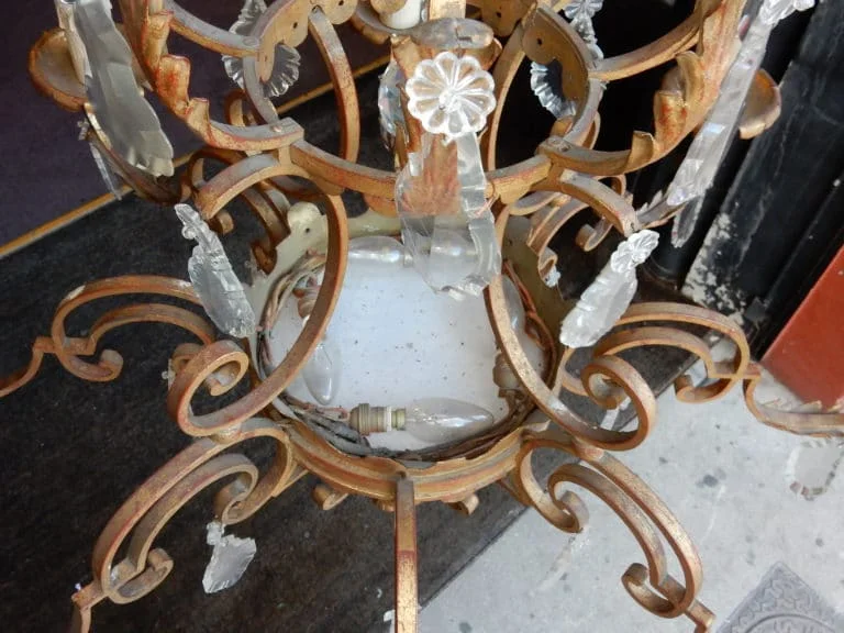 1950′ Medieval Style Chandelier Maison Jansen Style
