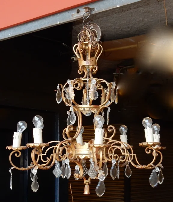 1950′ Medieval Style Chandelier Maison Jansen Style
