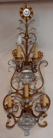1970′ Applique Style Maison Baguès Ou Banci 5 Lampes