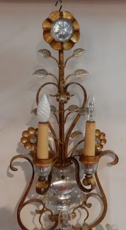 1970′ Applique Style Maison Baguès Ou Banci 5 Lampes