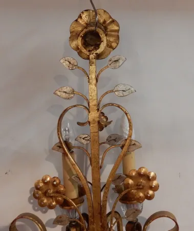 1970′ Applique Style Maison Baguès Ou Banci 5 Lampes