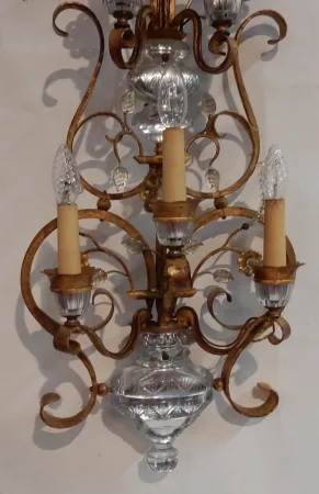 1970′ Applique Style Maison Baguès Ou Banci 5 Lampes