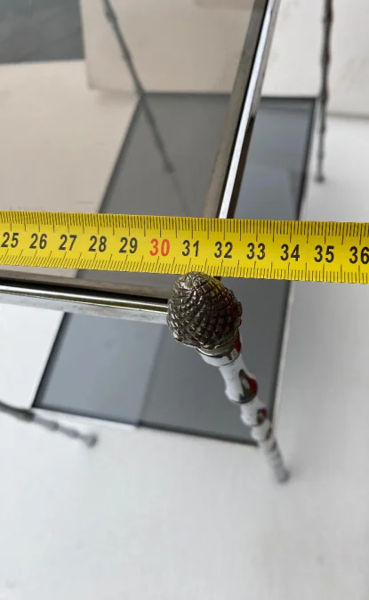 1950/70′ Rectangular Sofa End Maison Bagués Silver Brass
