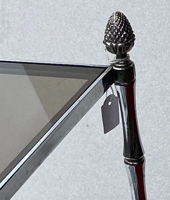 1950/70′ Rectangular Sofa End Maison Bagués Silver Brass