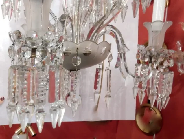 1950′ Lustre 6 Branches Baccarat