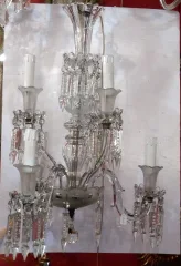 1950′ Baccarat 6 Branch Chandelier
