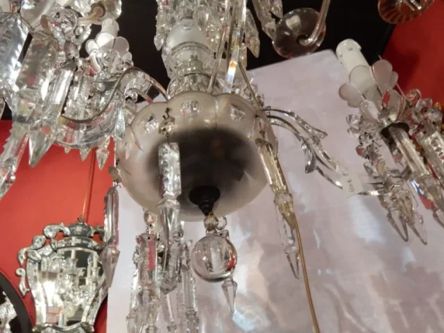 1950′ Lustre 6 Branches Baccarat