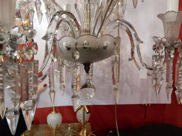 1950′ Lustre 6 Branches Baccarat