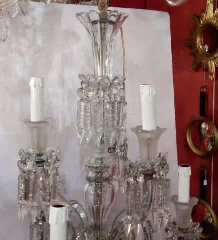 1950′ Lustre 6 Branches Baccarat