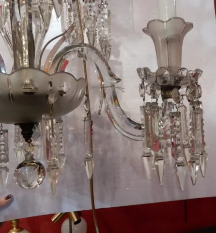 1950′ Lustre 6 Branches Baccarat