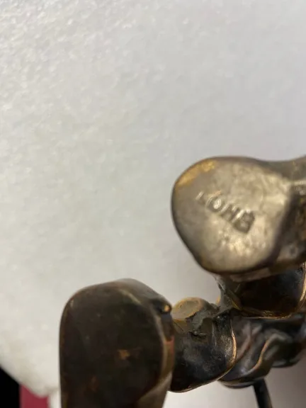 1970/80 ‘Le Fondeur’ In Bronze, Sculpture Signed LOHE