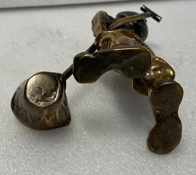 1970/80 ‘Le Fondeur’ In Bronze, Sculpture Signed LOHE