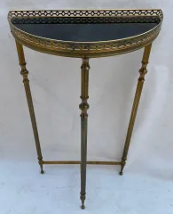 1970′ 1/2 Moon Console Gilt Bronze Maison Jansen