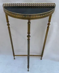 1970′ 1/2 Moon Console Gilt Bronze Maison Jansen
