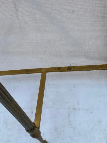1970′ Console 1/2 Lune Bronze Doré Maison Jansen