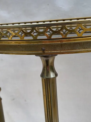 1970′ Console 1/2 Lune Bronze Doré Maison Jansen