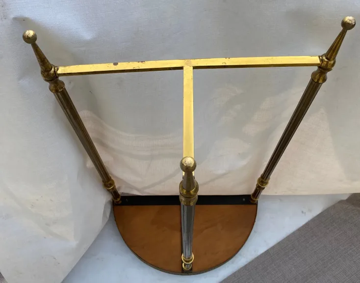 1970′ 1/2 Moon Console Gilt Bronze Maison Jansen