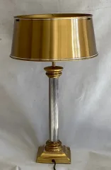 1970′ Lamp In Gilt Bronze And Nickel Plated Charles Style Unsigned
