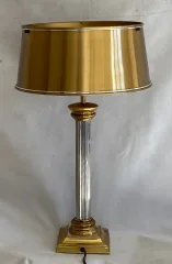 1970′ Lamp In Gilt Bronze And Nickel Plated Charles Style Unsigned