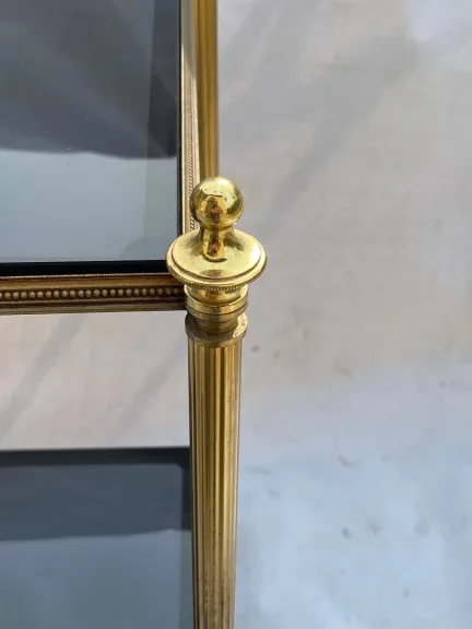 1970′ Bronze End of Sofa, Maison Baguès Style