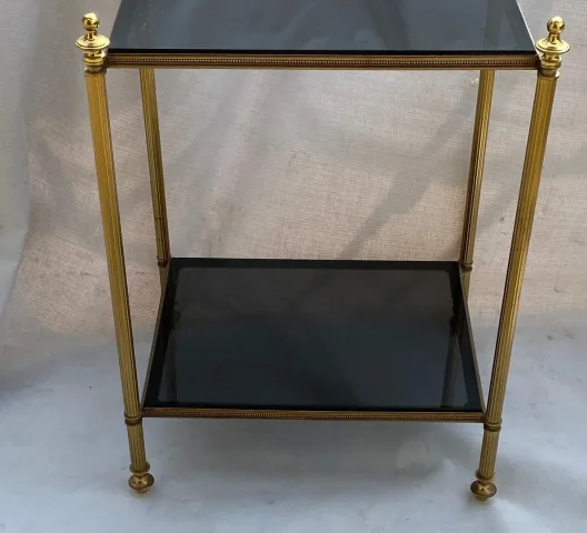 1970′ Bout de Canapé Bronze, Style Maison Baguès