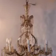 1920/40′ Lustre Cage Marie Thérèse en Cristal de Bohême