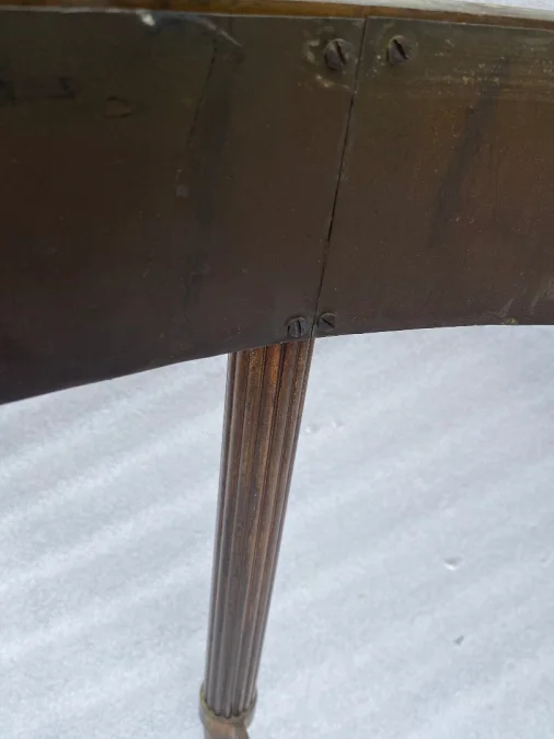 1950/70 Maison Jansen Or Maison Charles Pedestal Table After A Model By Adam Weisweiler With 6 Branch Spacer