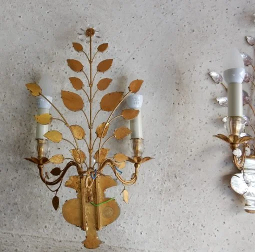 1970′ Series of 3 Marguerite Sconces Maison Baguès