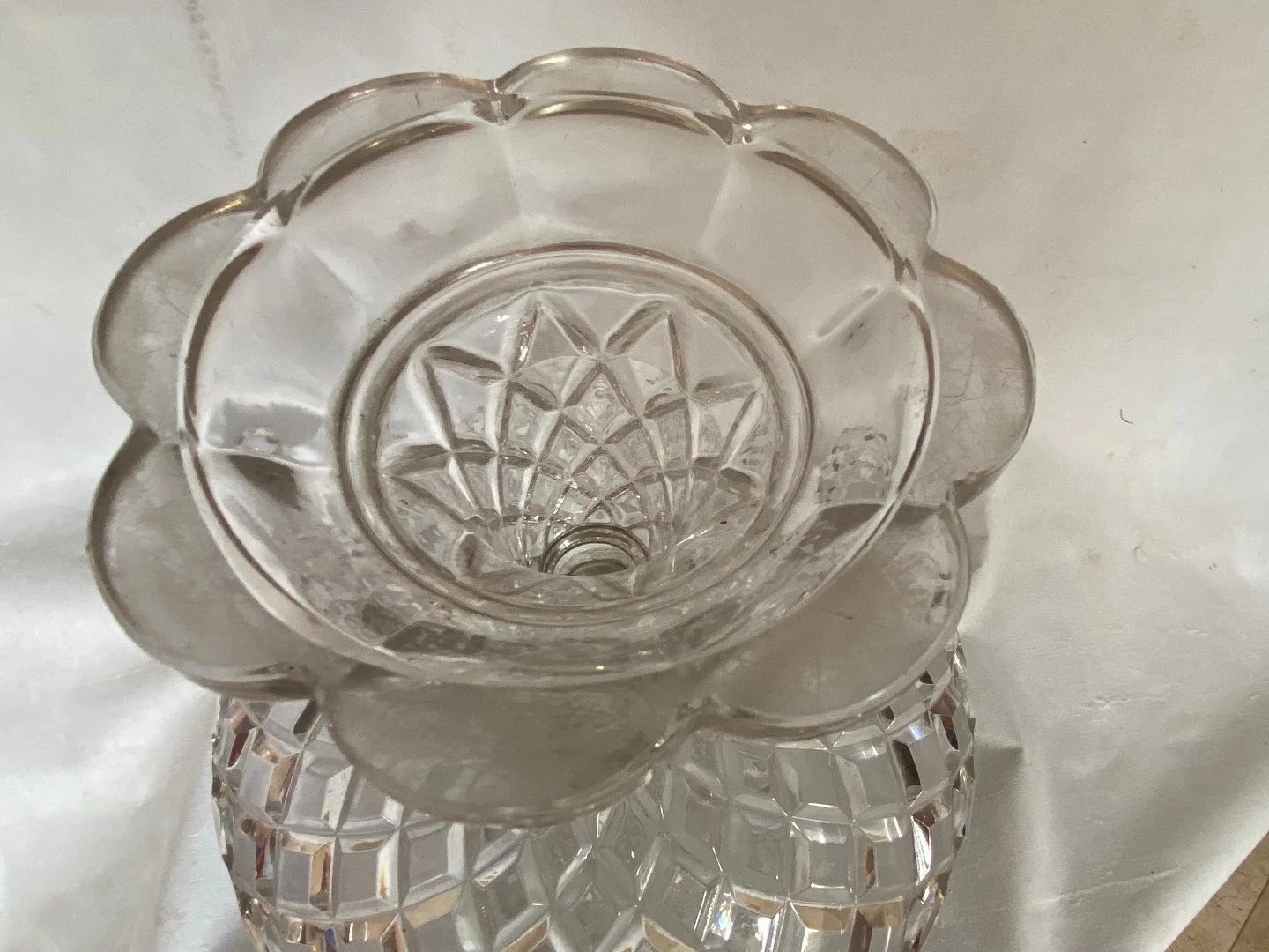 1950′ Baccarat Cup With Cornet Signed