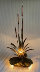 1970′ Jansen House Style Reed Lamp Brass