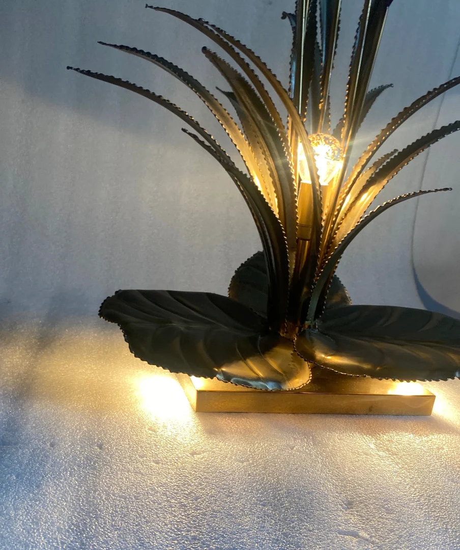 1970′ Jansen House Style Reed Lamp Brass