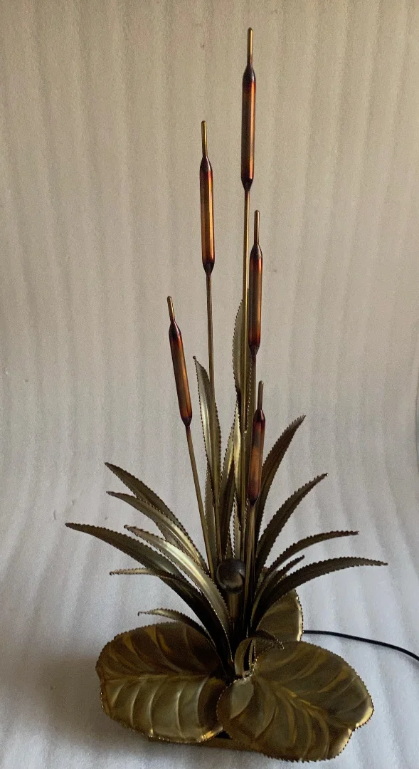 1970′ Jansen House Style Reed Lamp Brass
