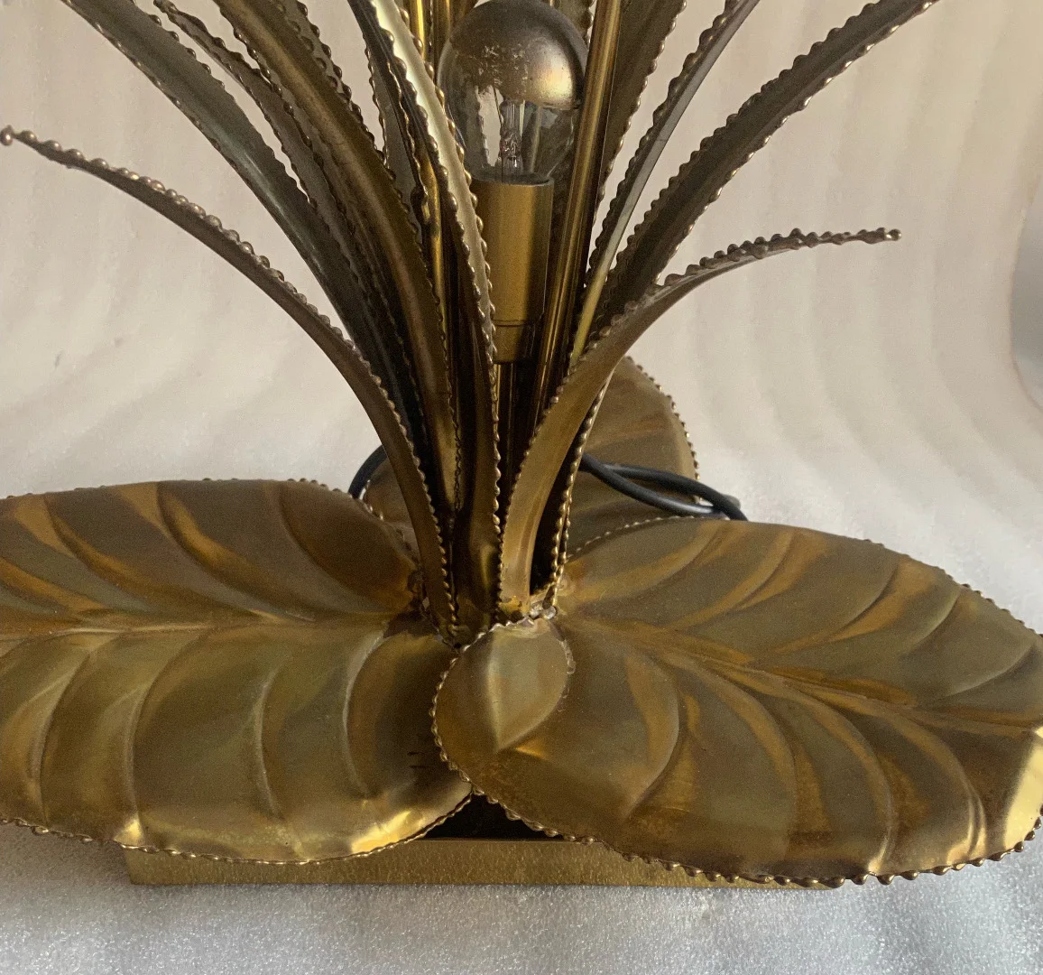 1970′ Jansen House Style Reed Lamp Brass
