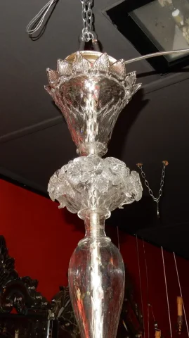 1900/20 Lustre Cristal Murano 6 Bras