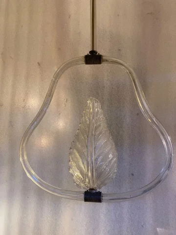 1950’ Barovier Cage Chandelier and Toso Foliage