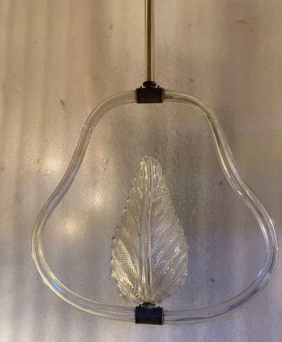 1950’ Barovier Cage Chandelier and Toso Foliage