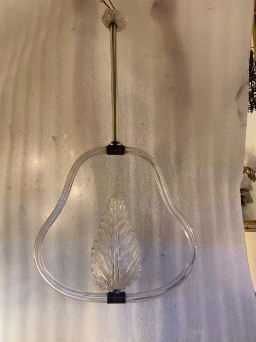 1950’ Barovier Cage Chandelier and Toso Foliage