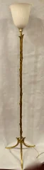 1970′ Gilt Bronze Floor Lamp Maison Charles Ou Agostini Palm Tree Model