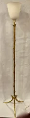 1970′ Gilt Bronze Floor Lamp Maison Charles Ou Agostini Palm Tree Model