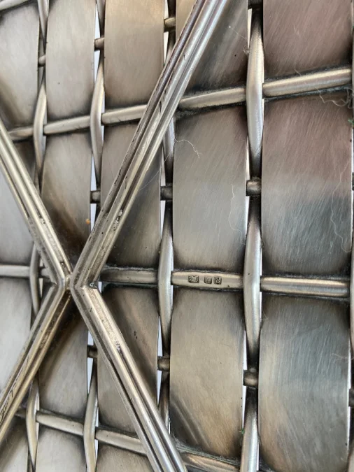 1900′ Pair Of Presentation Baskets In Silver Metal Provenance Palace Parisien