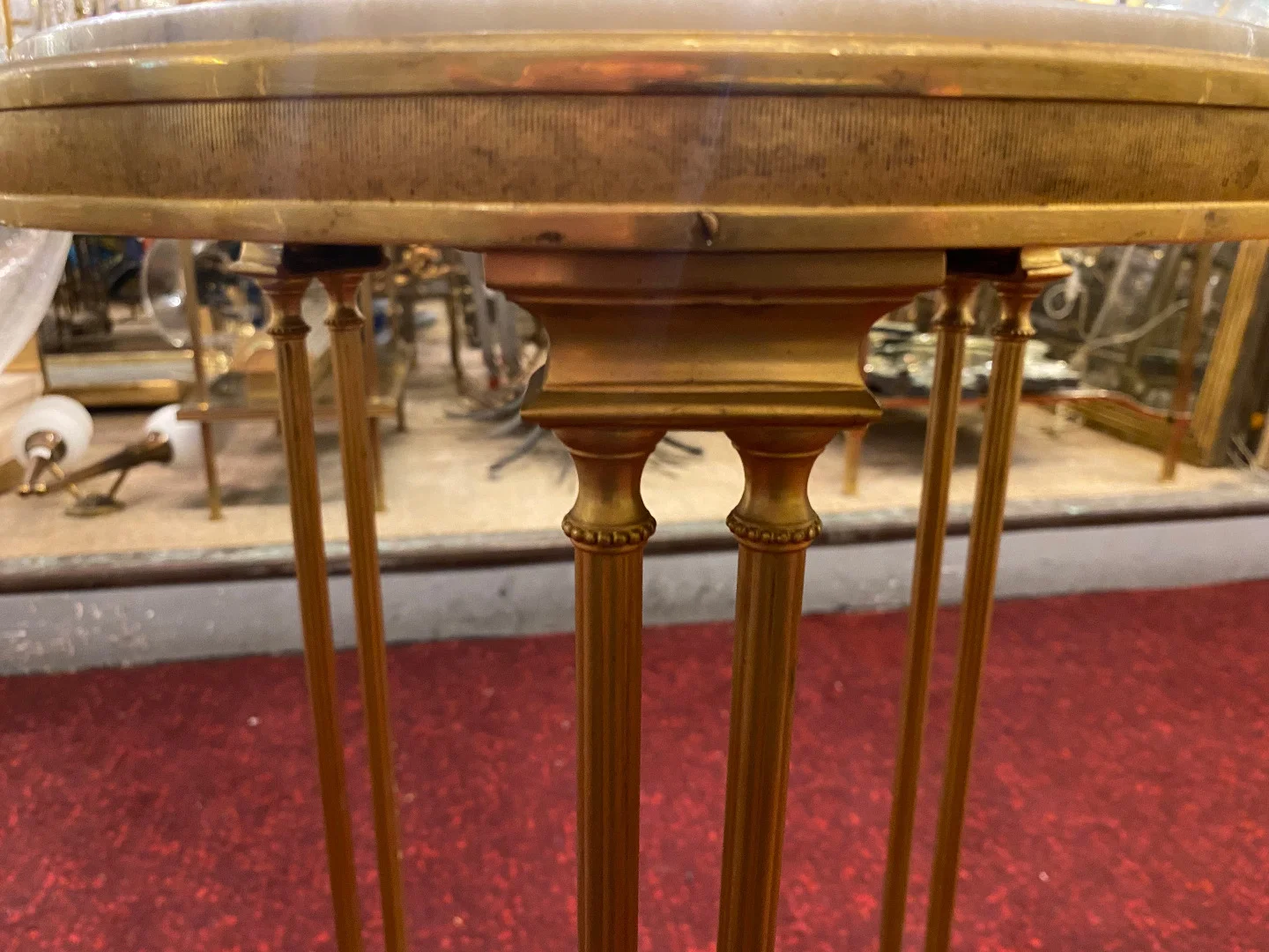 1950/70 Pedestal Table Maison Jansen Or Maison Charles After The Model By Adam Weisweiler