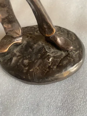 1970/80 Saxophonist And Trumpeter In Bronze, Sculptures Signed LOHE