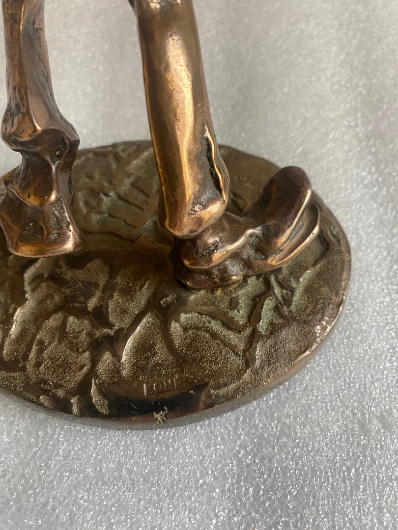 1970/80 Saxophoniste Et Trompettiste En Bronze , Sculptures Signées LOHE