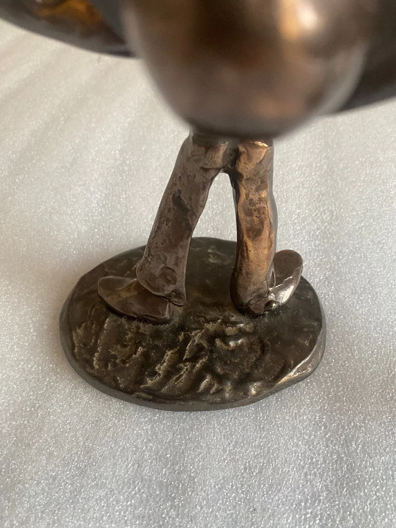 1970/80 Saxophoniste Et Trompettiste En Bronze , Sculptures Signées LOHE