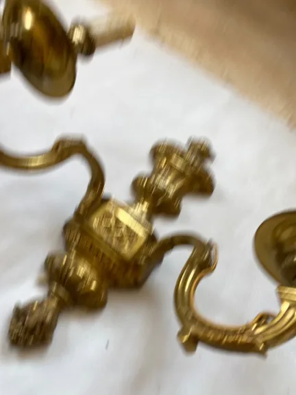 1970/80 Series Of 6 LXVI Style Gilt Bronze Sconces Signed Maison Baguès