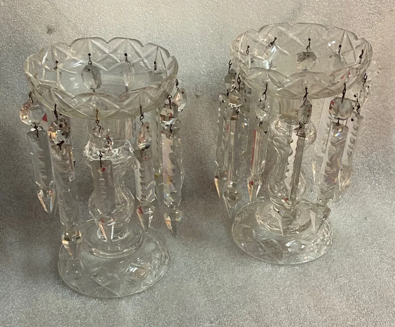 1940′ Paire de Porte Ananas Baccarat
