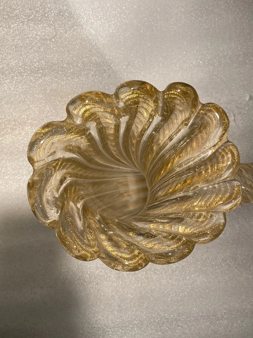1970′ Cornucopia Crystal Murano Barovier Y Toso