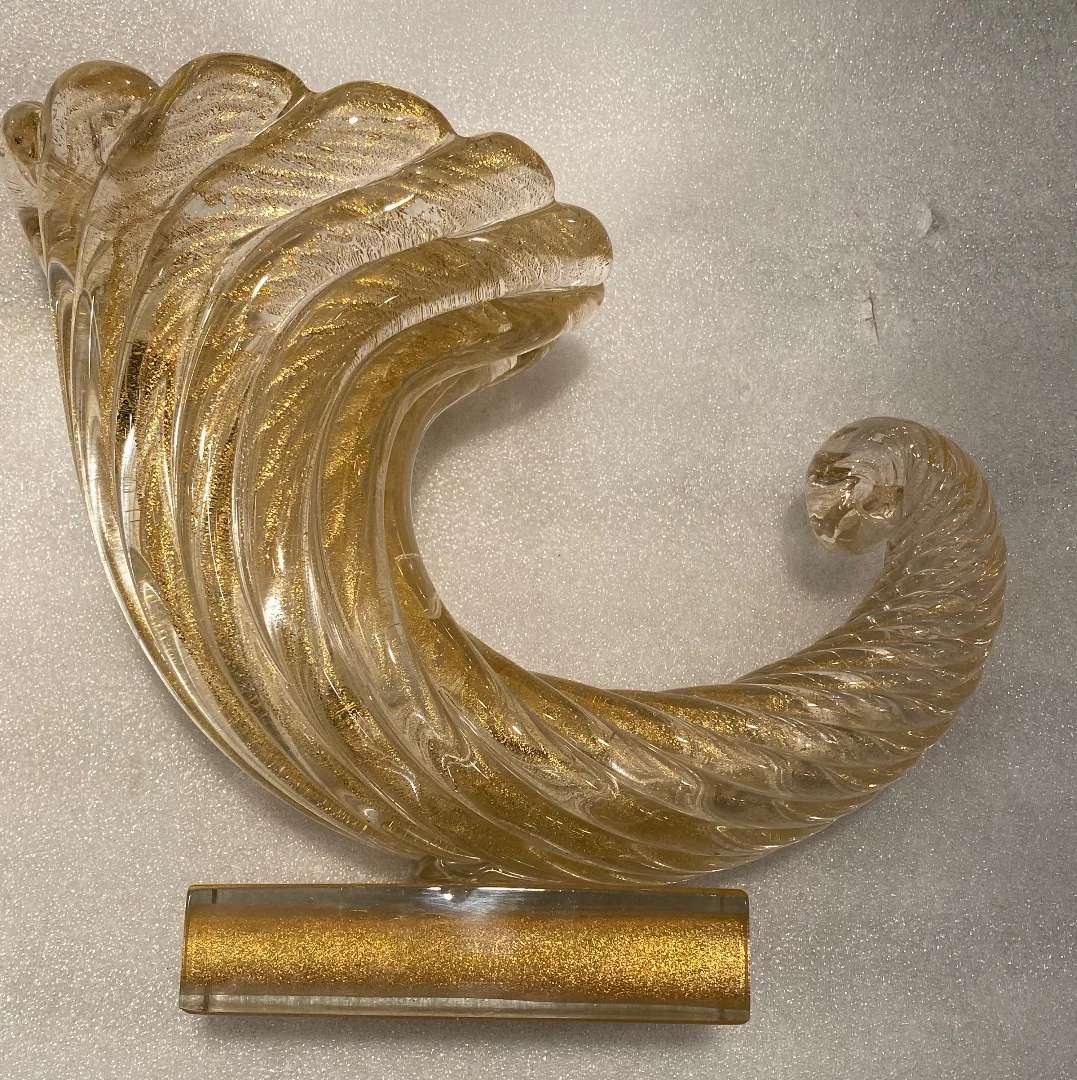 1970′ Cornucopia Crystal Murano Barovier Y Toso