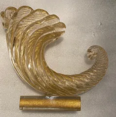 1970′ Cornucopia Crystal Murano Barovier Y Toso
