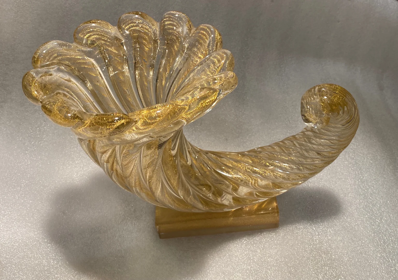 1970′ Cornucopia Crystal Murano Barovier Y Toso